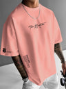 Liber Summer Men's Printed Letter T-shirts