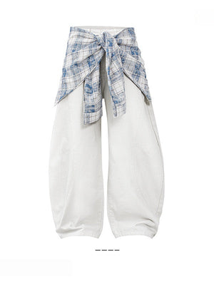 Liber Summer Women's Removable butt curtain Jeans
