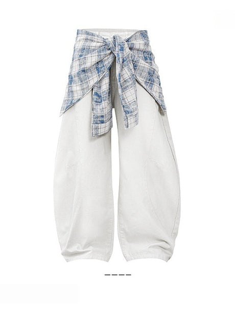 Liber Summer Women's Removable butt curtain Jeans