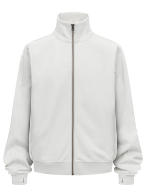 Liber Autumn Neutral wear Zipper decoration Solid Color Sweatshirts&Hoodies
