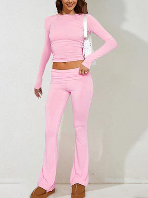 7 Color Round Neck 2-piece Sets