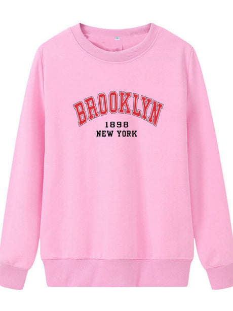 Liber Autumn Women's Printed Letter Sweatshirts&Hoodies
