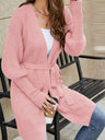 Liber Autumn Women's Plain stitch Mid-length Cardigans Coat