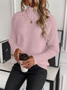 Turtleneck Raglan Long-sleeved Sweater