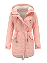 Cotton Solid Color Hooded Thick Plush Cotton Clothes
