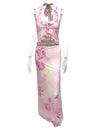 Liber Summer Women's Ruffle Plants and Flowers 2-piece Sets