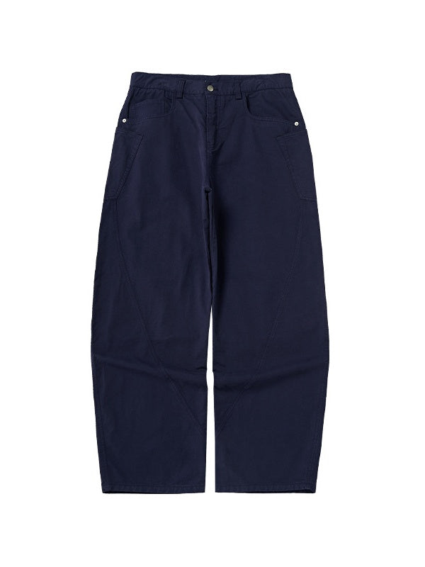Liber Autumn Men's None Solid Color Cargo Trousers