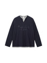 Liber Autumn Neutral wear Embroidery Letter T-shirts