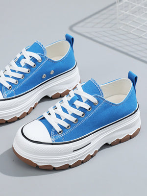 Women's Canvas Thick-soled Casual Sneakers