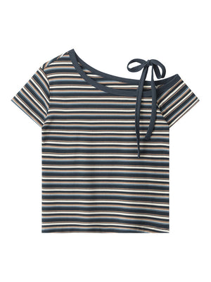 Liber Summer Women's Stripes Stripes/Plaid T-shirts