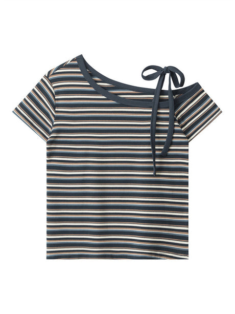 Liber Summer Women's Stripes Stripes/Plaid T-shirts