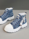 Denim High-top Casual Sneakers