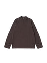 Liber Autumn Neutral wear Zipper decoration Solid Color T-shirts