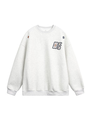 Liber Autumn Neutral wear Embroidered Pattern Pattern Sweatshirts&Hoodies