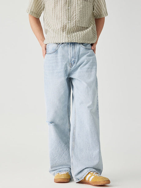 Liber Summer Men's Pocket decoration Jeans