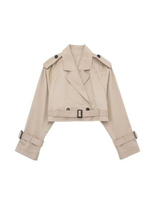 Liber Autumn Women's Buttons Trench Coats