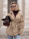 Regular Fit Lace-up Windbreaker