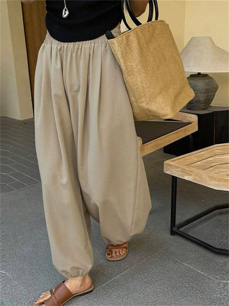 Liber Summer Women's Solid Color Pants
