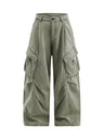 Function Outdoor Recreation Large Pockets Pleated Workwear Wide-leg Pants