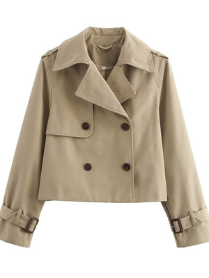 Buttons Short Trench Coats