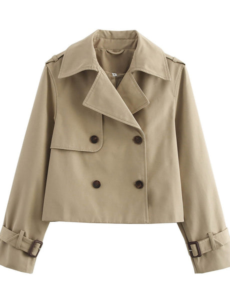 Buttons Short Trench Coats