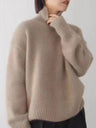 Liber Turtleneck Solid Color Solid Color Knitted Sweater