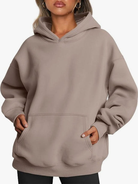 Liber Autumn Women's Pocket Sweatshirts&Hoodies