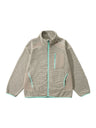 Wave Pattern Contrasting Colors Zipper Light Outdoor Plush Sweatshirt Sports Jacket