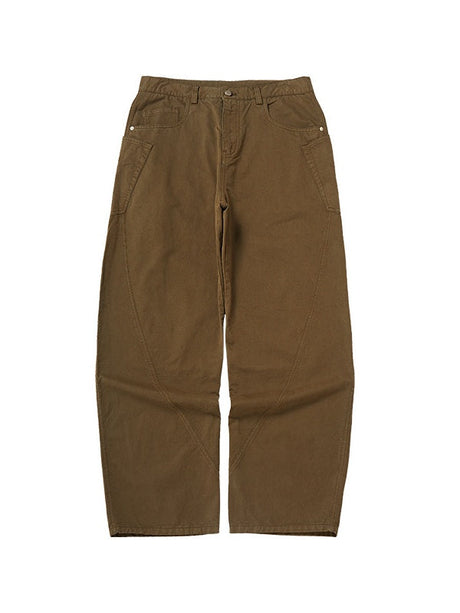 Liber Autumn Men's None Solid Color Cargo Trousers