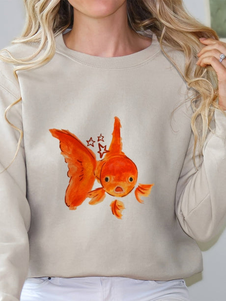 Goldfish Printed Sweatshirt