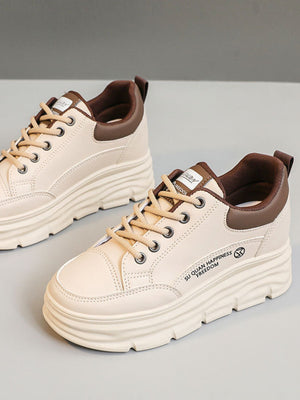 Colorblock Thick-Sole Women's Casual Sneakers