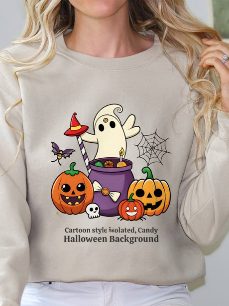 Halloween Pullover Printed Sweatshirt
