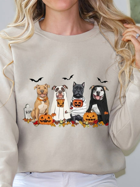 Halloween Pullover Printed Sweatshirt