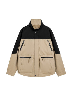 Multiple Pockets All-match Color Matching Windproof Outdoor Work Jacket