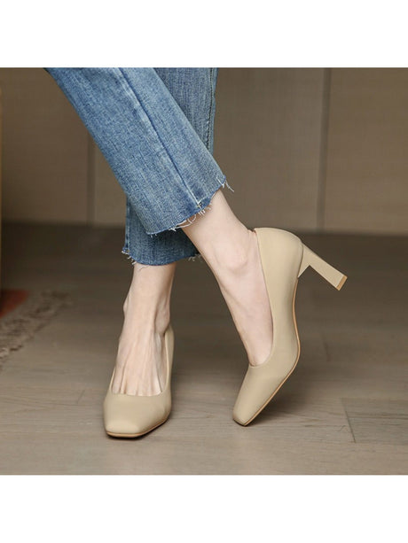 Liber Spring and autumn women's high heels