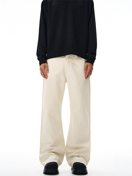Liber Autumn Men's Pocket decoration Solid Color Pants