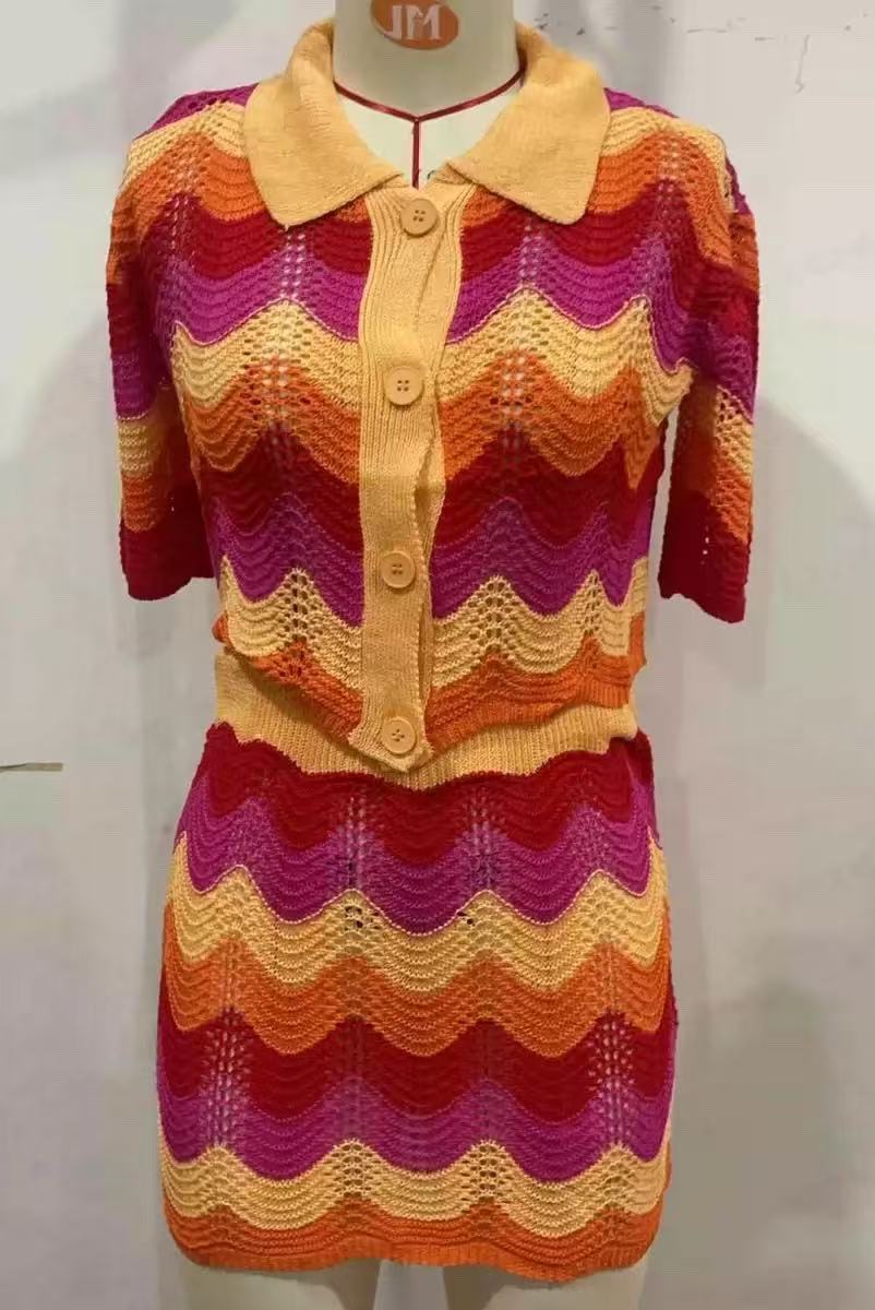 Liber SS Women's Striped Two-Piece Suit