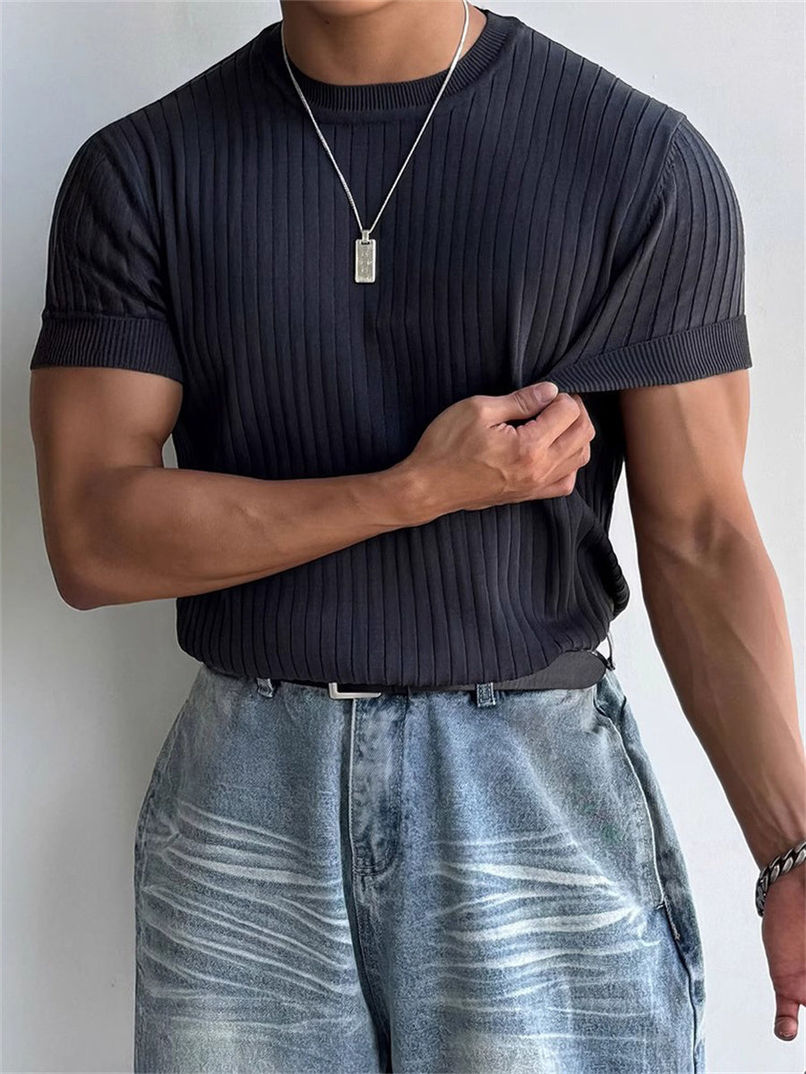 Liber Summer Men's Jacquard T-shirts