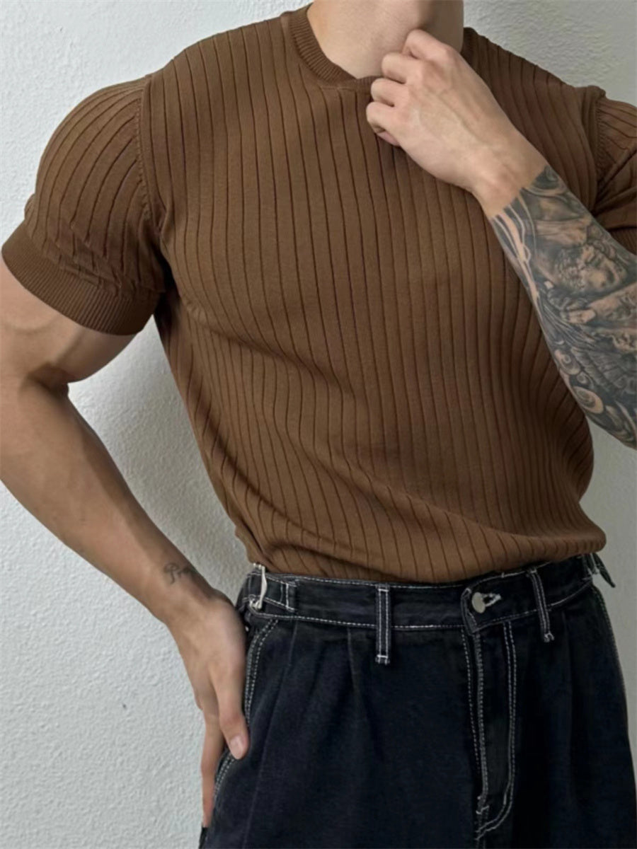 Liber Summer Men's Jacquard T-shirts