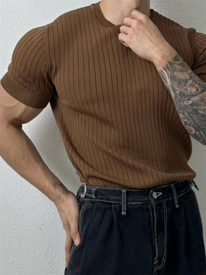 Liber Summer Men's Jacquard T-shirts