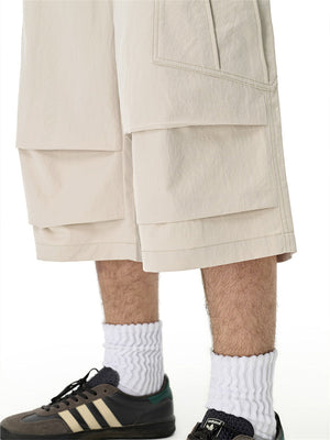 Liber SS Men's Pocket Drawstring Pleated Shorts