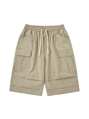 Liber SS Men's Pocket Drawstring Pleated Shorts