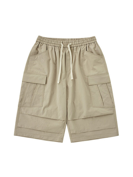 Liber SS Men's Pocket Drawstring Pleated Shorts