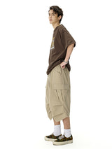 Liber SS Men's Pocket Drawstring Pleated Shorts