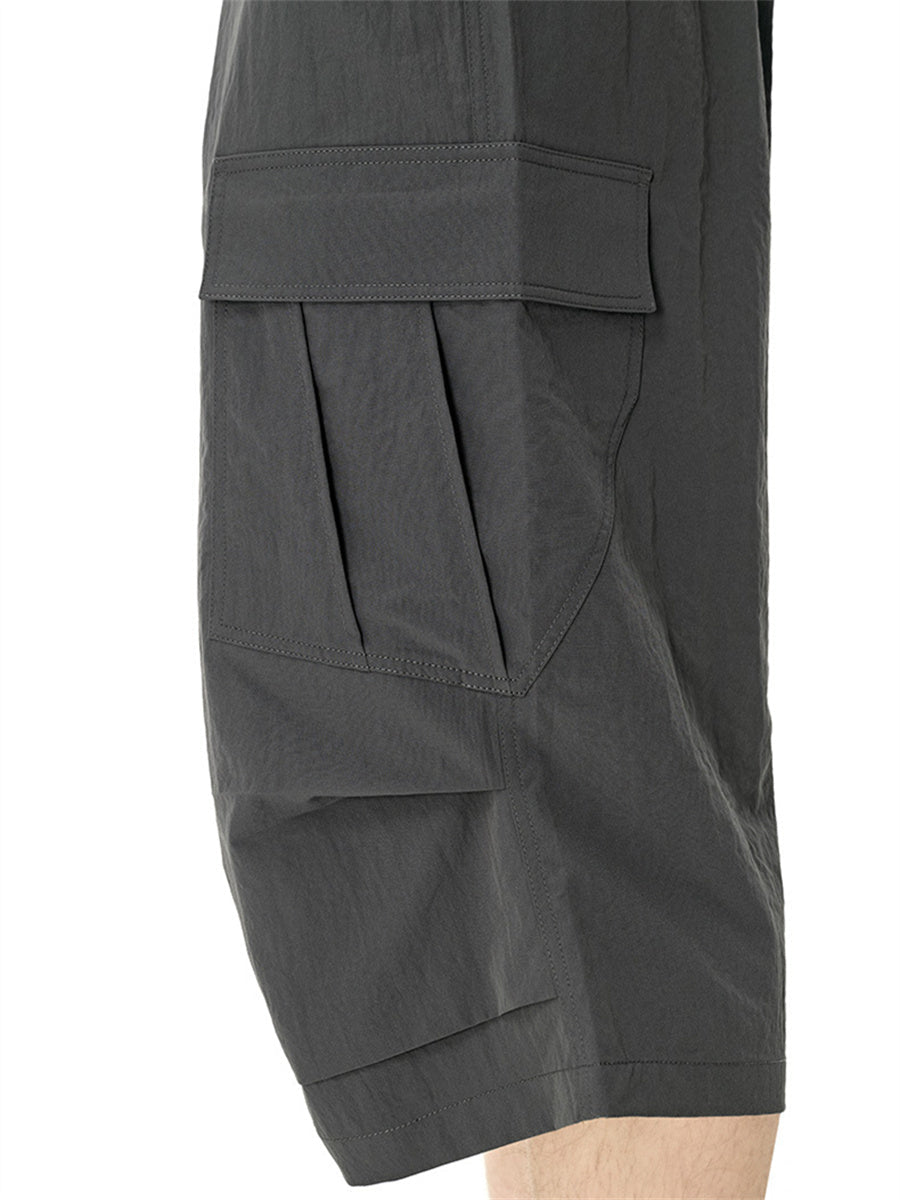 Liber SS Men's Pocket Drawstring Pleated Shorts