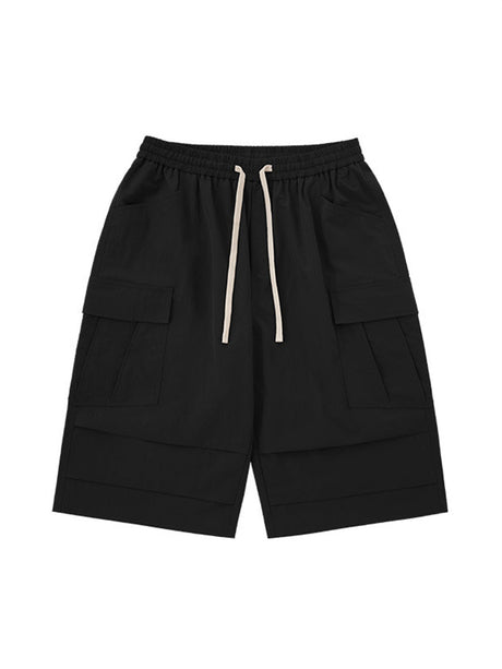 Liber SS Men's Pocket Drawstring Pleated Shorts