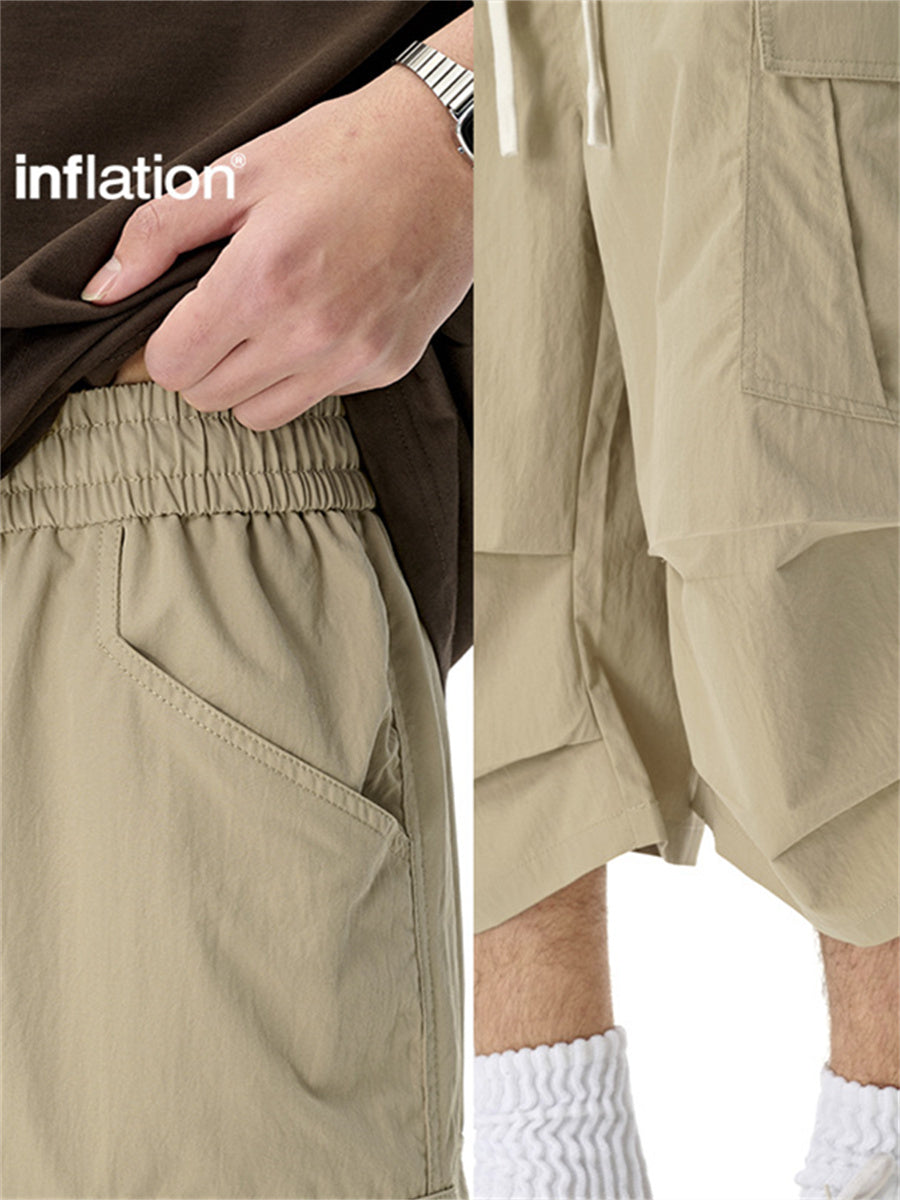 Liber SS Men's Pocket Drawstring Pleated Shorts