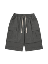 Liber SS Men's Pocket Drawstring Pleated Shorts