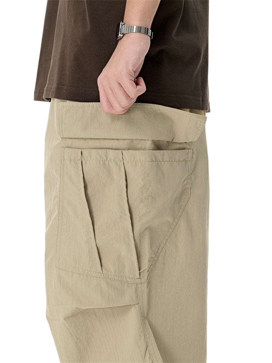 Liber SS Men's Pocket Drawstring Pleated Shorts
