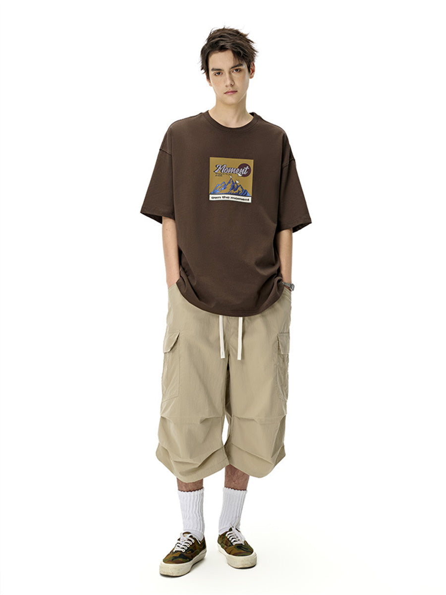 Liber SS Men's Pocket Drawstring Pleated Shorts